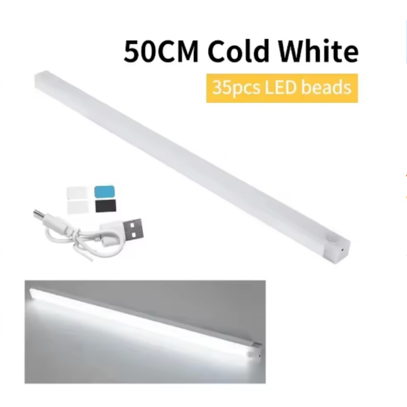Bewegingssensorlicht Draadloos LED-nachtlampje USB oplaadbaar nachtlampje Kast Kledingkastlicht onder achtergrondverlichting voor keuken Led: green