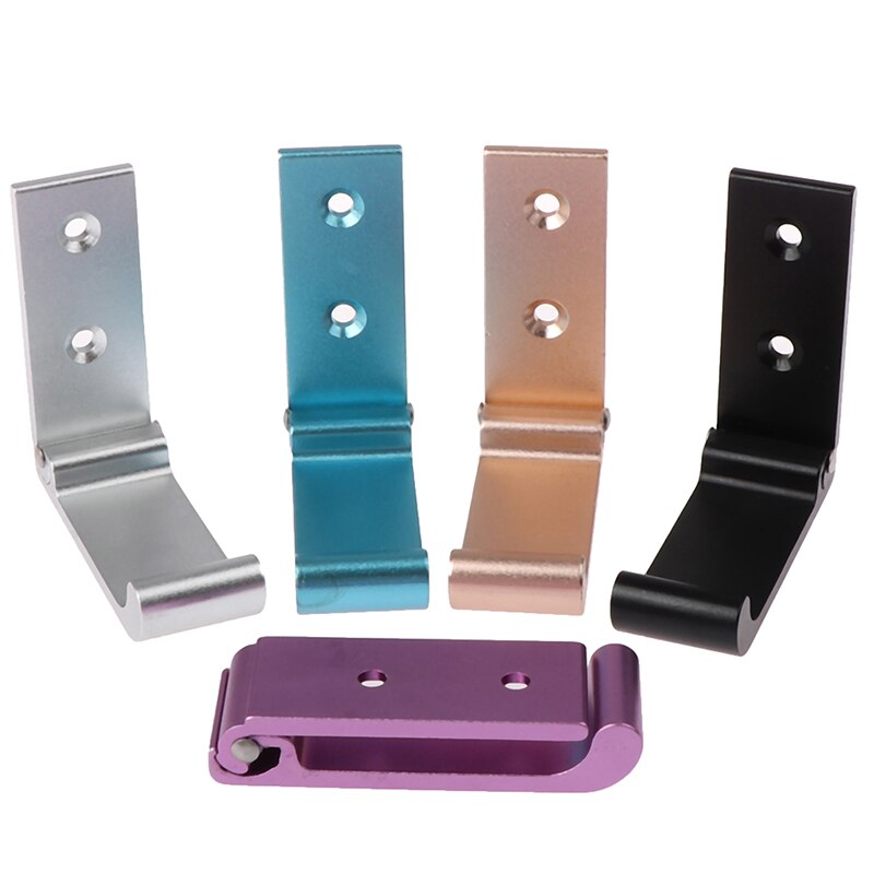 1pc universell 5 farger hodetelefonholder vegghenger krok aluminiumslegering sammenleggbar hodetelefon stativ holder vegg stativ krok
