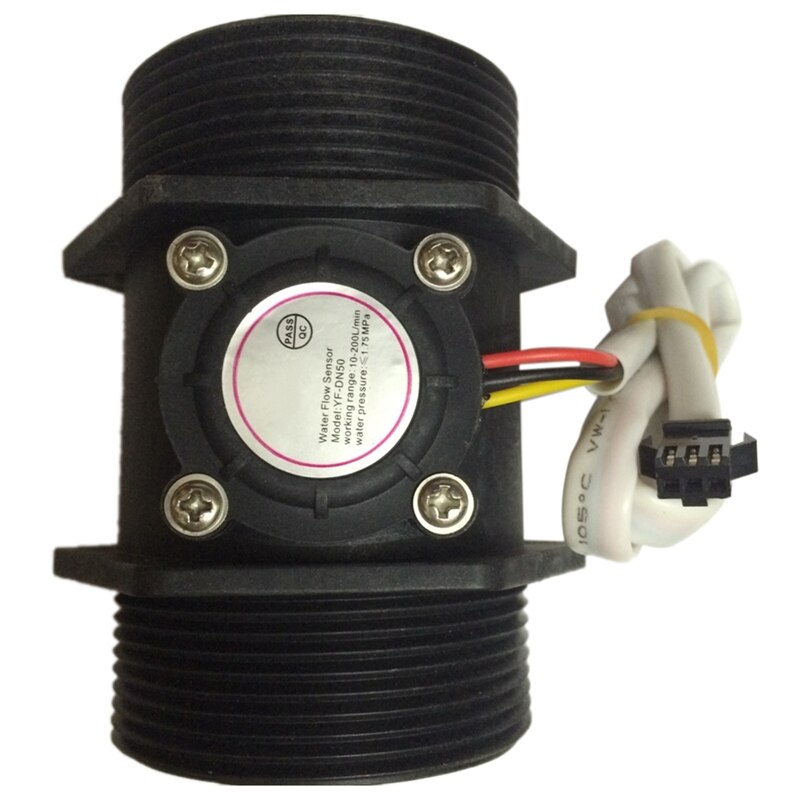 DN50 Plastic Hall Turbine Water Flow Meter Sensor 2 Inch Flow Sensor 5-250L/Min: Default Title
