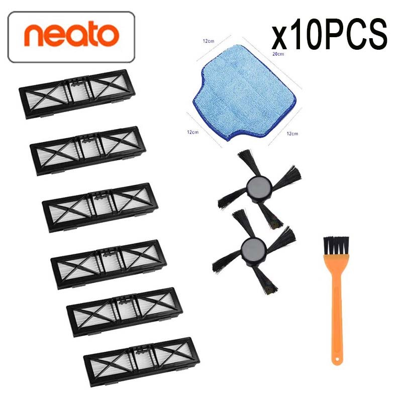 Combo Brush blade brush and bristle brush Beater for Neato Botvac D3 D4 D5 D6 D7 connected D series Vacuum Cleaners kit parts: 10pcs
