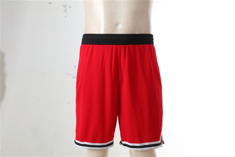 HOWE AO Men Sporting Basketball Shorts Soccer Bodybuilding Sweatpants Fitness Short Jogger Casual Gyms Men Shorts: Red / XXXL