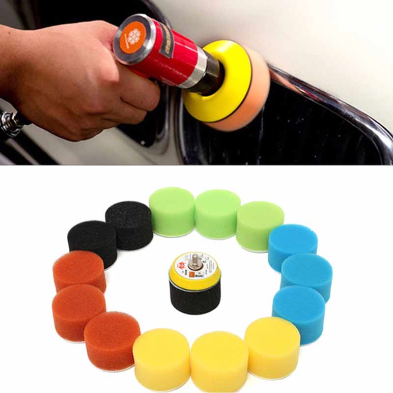 16pcs Sponge Car Polisher Waxing Pads Buffing Kit for Boat Car Polish