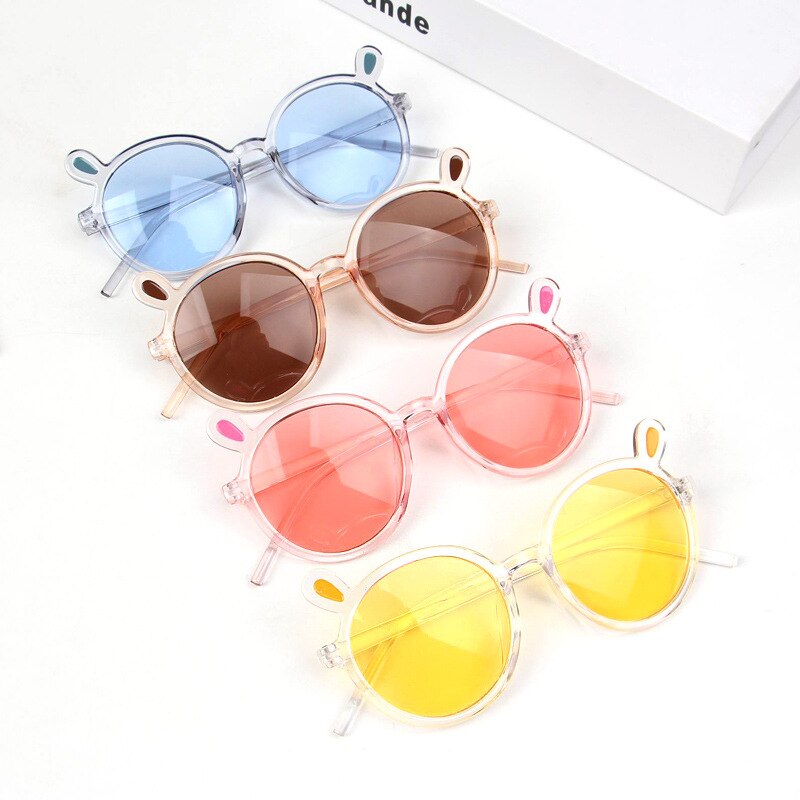 1PC freundlicher Kaninchen Ohren Sonnenbrille Reizende Baby Gläser für Jungen Mädchen freundlicher Sonnenbrille Schattierungen für freundlicher UA400 Freies