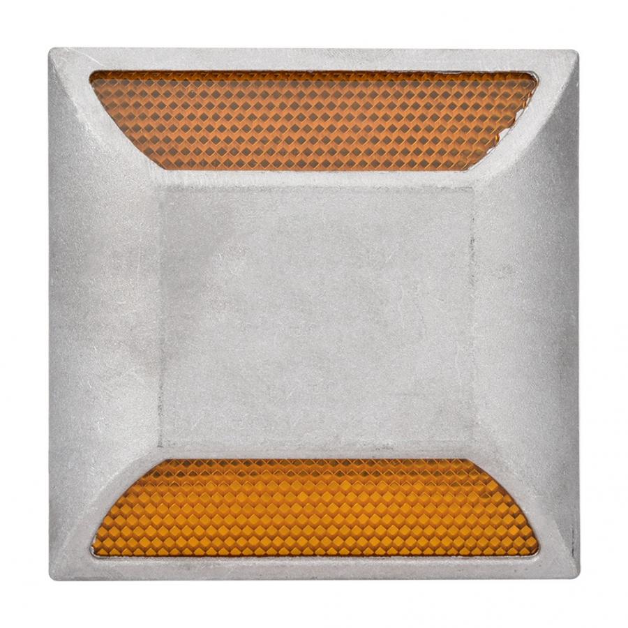 Traffic Light 2-Sided Reflector Road Pavement Marker, Road Reflector Aluminum Rectangle Reflector with LED, Emergency