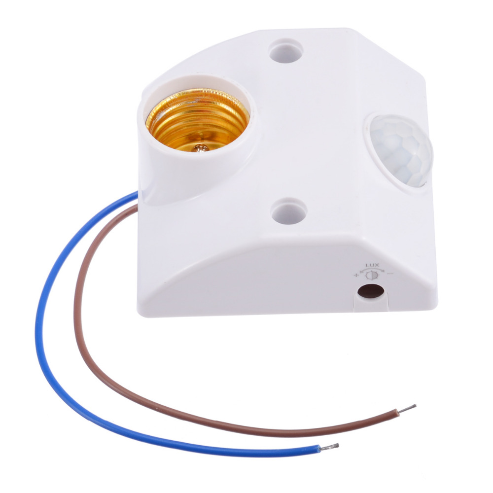 E27 PIR Infrared Motion Sensor LED Light Lamp Holder Socket LED Lamp Base Motion Sensor Switch for LED Light Fittings