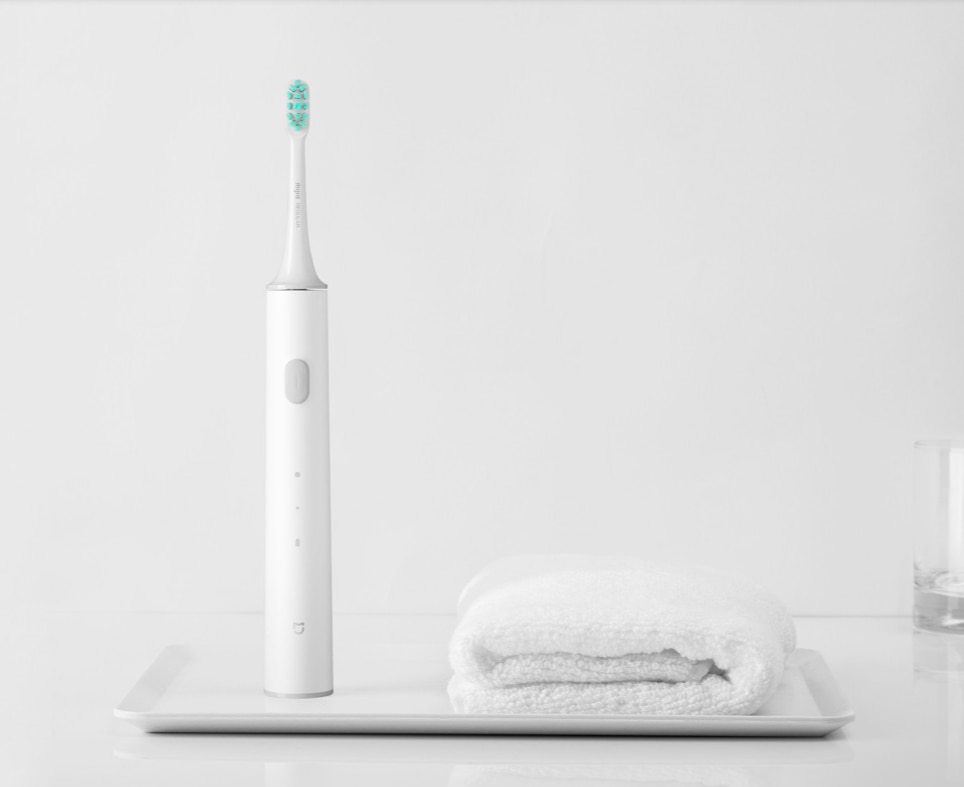 Original Xiaomi Mijia Sonic Electric Toothbrush T300 High Frequency Vibration Magneto 25 Day Battery Life White