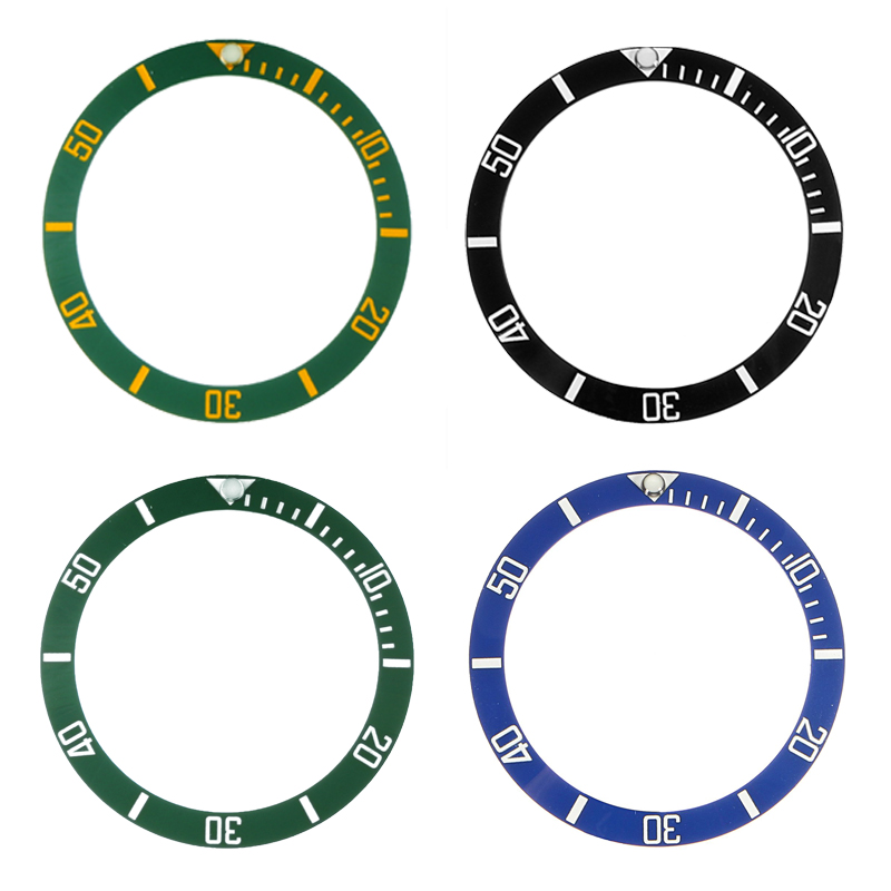 Recambio de bisel cerámico para reloj de 40mm, accesorio automático para relojes de hombre, negro/azul/Verde/dorado, Rolx