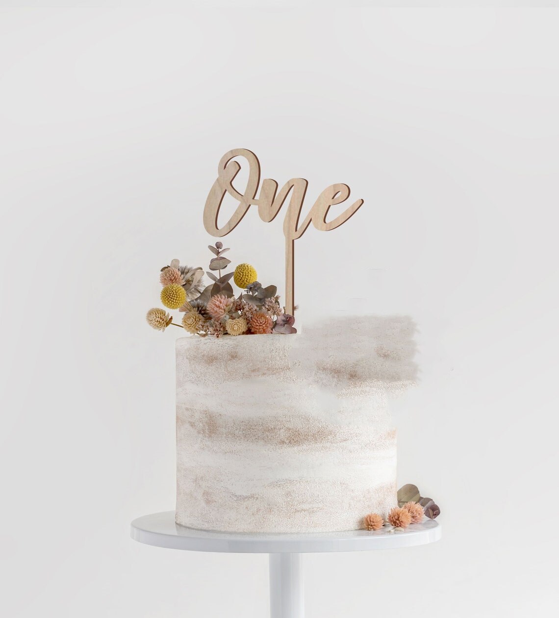 Script Number One Cake Topper Boy Girl Birthday Baby Smash Cake Topper First Birthday Decor 1st birthday Cake Topper