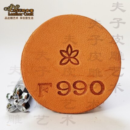 Metall lær bearbeiding salverktøy utskjæring lær håndverk frimerker lær håndverk stempling solid metall trykkverktøy