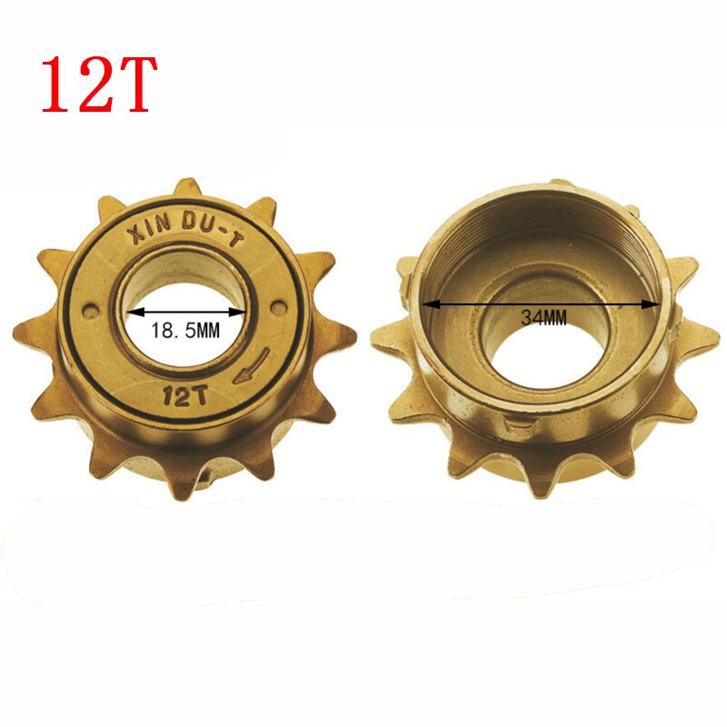 Cykel single speed freewheel cog  or 3 speed cassette steel for fixie bike electic folding bike 35mm english thread bike cogs: 12t