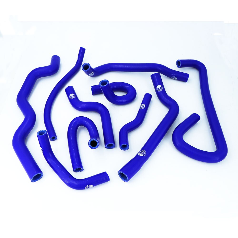 Silikoni jäähdyttimen letkusarja renault clio i/williams  r19 16s/16v f7p 1.8l 1988-1997 (10 kpl) punainen/sininen/musta: K8-160 k8-161 sinistä