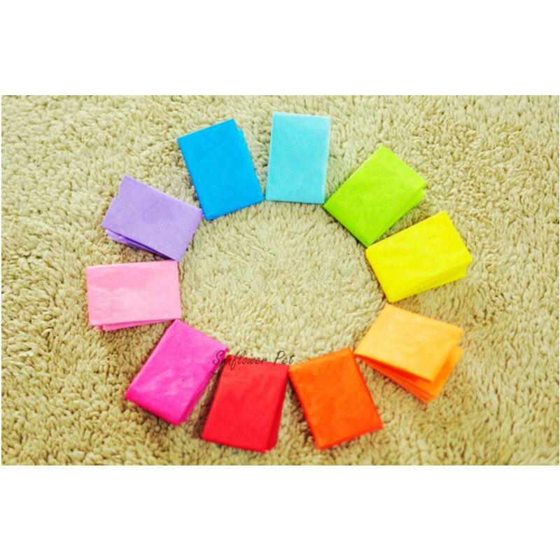 200 Stk/partij Snoep Kleuren Hond Haar Papieren Zakken Voor Maltese Teddy Hond Grooming Accessoires Dierbenodigdheden