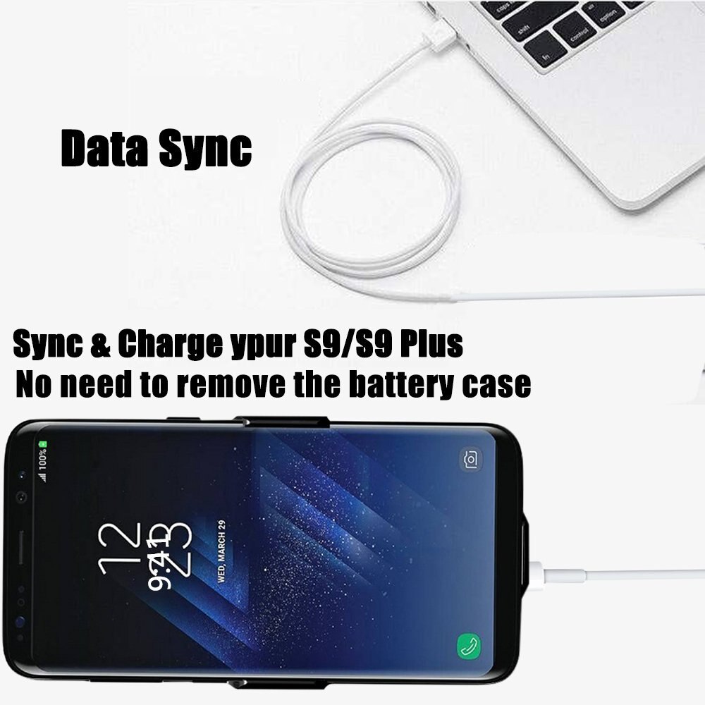 Leioua chargeur pour Samsung Galaxy S8 plus S9 plus A8 plus batterie étui pour S8 A8 S9 7000Mah batterie de charge couverture