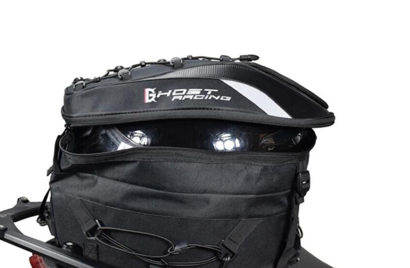 Motorcycle tail bag rear seat bag backpack knight helmet locomotive riding multi-function bag