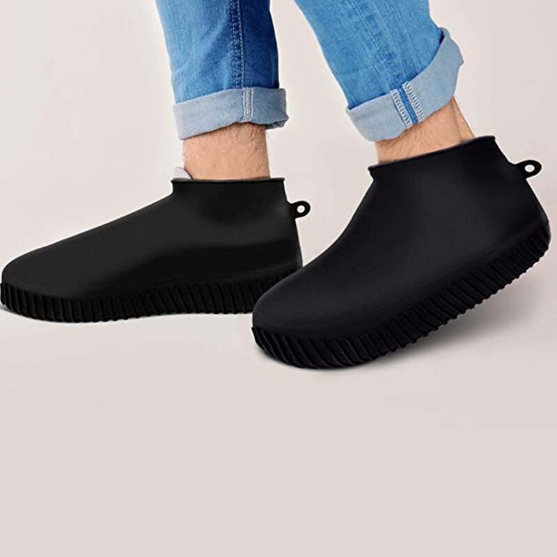 Vandtæt silikone skoovertræk genanvendelig silikone overshoes skridsikre regnstøvler til mænd eller kvinder html