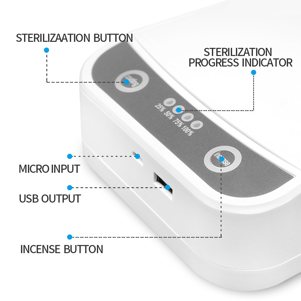 5V Uv Multifunctionele Mobiele Telefoon Sterilisator Usb Charger Masker Ondergoed Schoner Ozon Sterilisator Desinfectie Doos