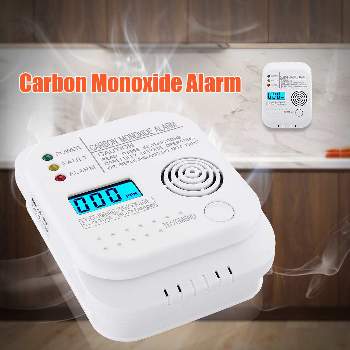 Co Gas Sensor Alarm Detectoren Lcd Digitale Koolmonoxide Alarm Detector Independent Home Security Sensor Waarschuwing Tool