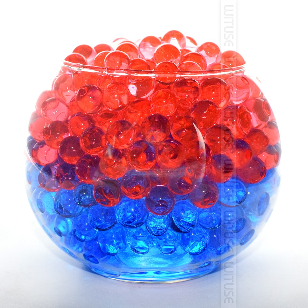 WITUSE 20000pcs/bag Crystal Soil Hydrogel Gel Polymer Water Beads Maison Growing Water Balls Big Flower/Wedding Decoration