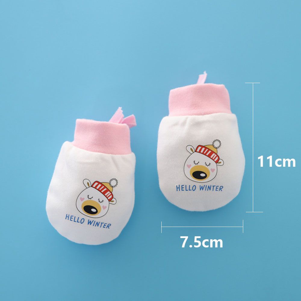Baby Pflege Neugeboren Produkt Baby Fäustlinge Anti kratzen Kordelzug Handschuhe