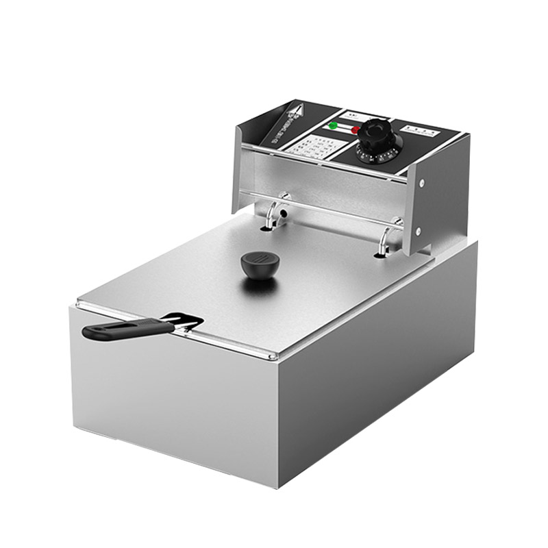 Rvs Elektrische Friteuse Multifunctionele Fat Friteuse Machine Grill Gebakken Vis Kip Vlees Aardappel Chips: Default Title