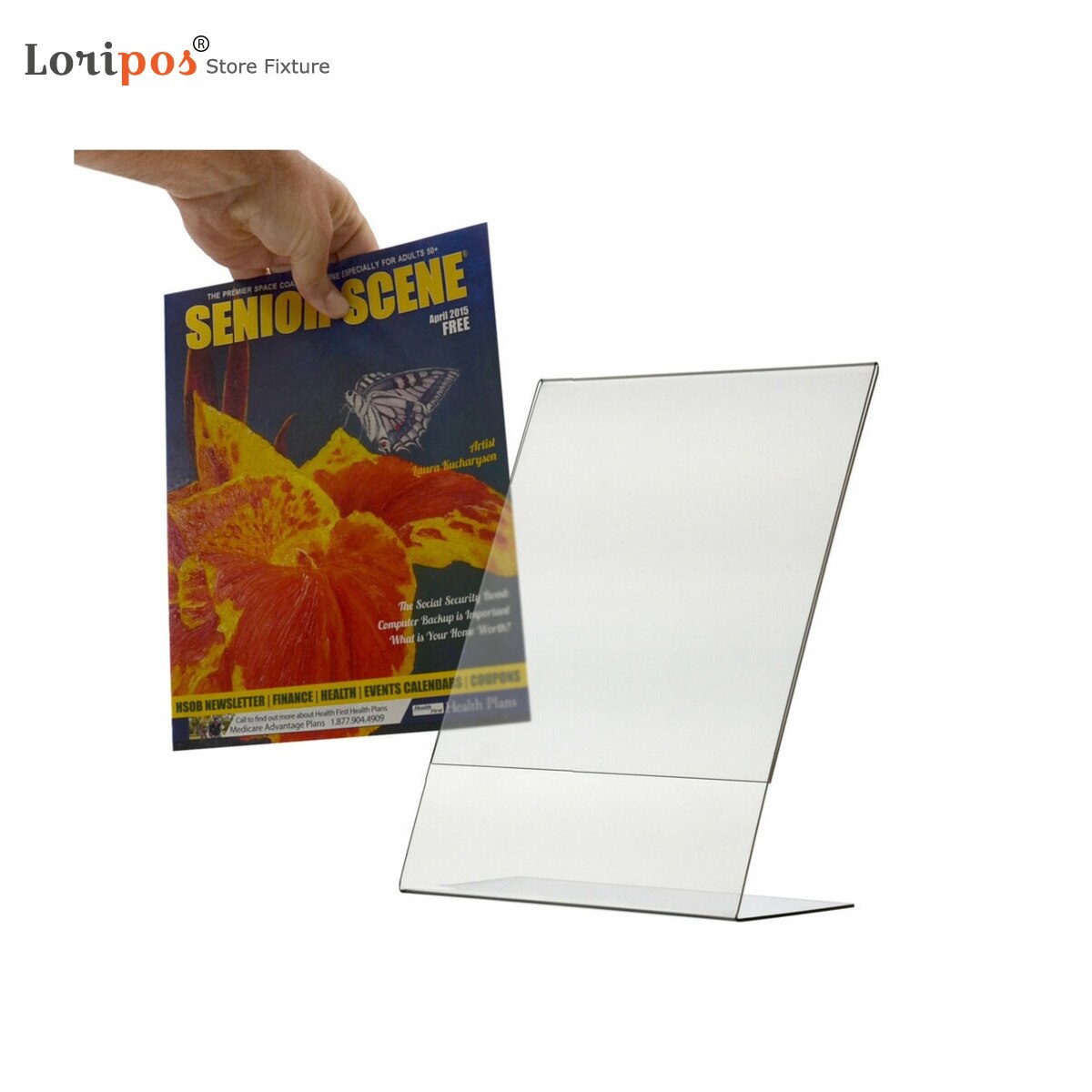 A4 Ad Frame Table Sign Holder Acrylic Menu Flyer Display Qty 5