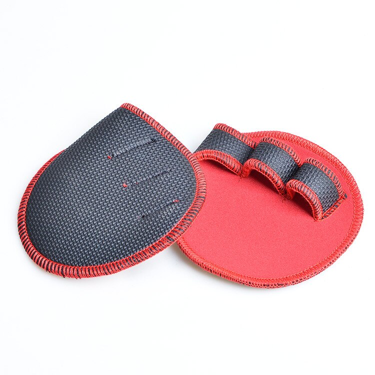 Mancuernas antideslizantes para Crossfit, mancuernas de gimnasio, levantamiento de pesas, protección de manos, 1 par: Red