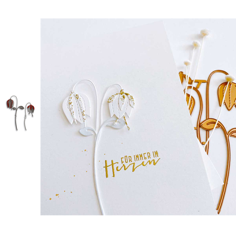 Spring FIowers And Plants Series Decoration Metal Cutting Die Scrapbooking DIY Decoration Craft Embossing Make Albums 2021l: Y0216-Dies