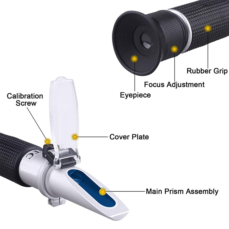 4 in 1 ATC refraktometre antifriz soğutucu Test Adblue motor sıvı propilen etilen glikol dedektörü araba temiz pil testi