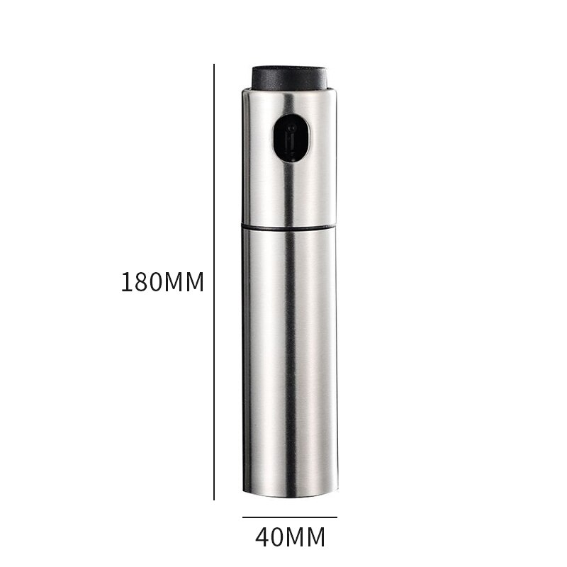 Olive Oil Vinegar Sprayer Oil Spray Bottle Pump Stainless Steel Oil Dispenser Seasoning Kettle BBQ Kitchen Tool For Cooking BBQ: A 180x40mm