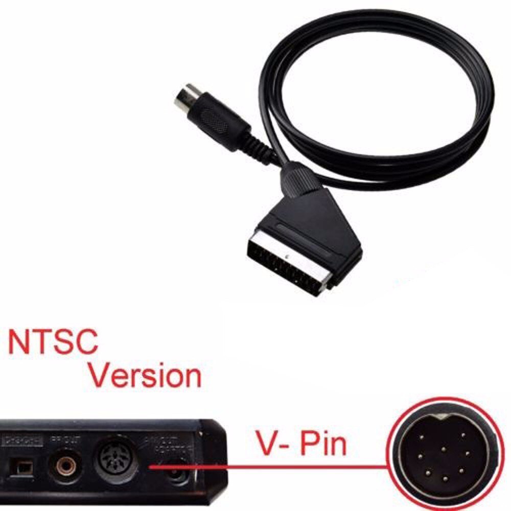 Scart Kabel AV Lead voor SEGA Mega Drive 1 voor Genesis 1 NTSC V-Pin
