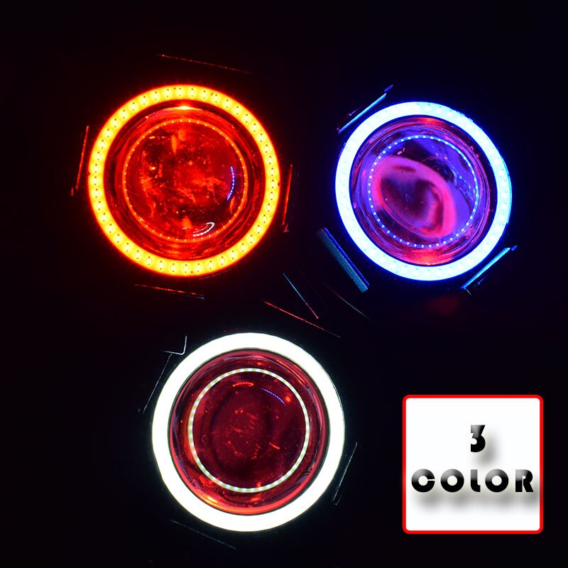 2 sztuk 125W U7 motocykl anioł diabelskie oko reflektor DRL reflektory doprowadziło lampa motocyklowa jazdy światła przeciwmgielne