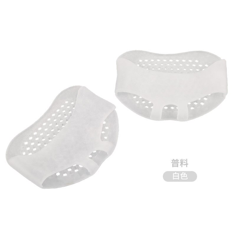 1 par celular transpirable ortopédicas Pie, herramientas para el cuidado de Sholl plantillas de Gel para zapatos juanete Corrector dedo en valgo separador: White
