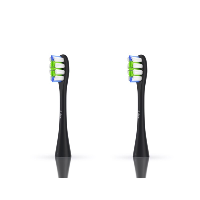 2PCS Original Xiaomi Oclean Replacement Brush Heads For Automatic Electric Sonic Toothbrush Deep Cleaning Tooth Brush Heads: black