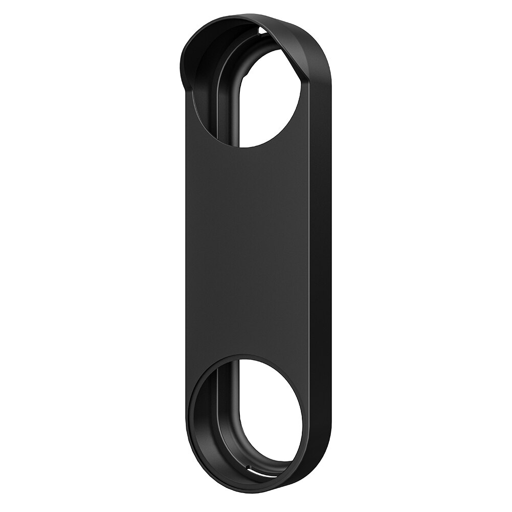 Silicone Case for Google Nest Hello Video Doorbell Battery Model) Weather and UV Resistant Perfect Color Match C: Black