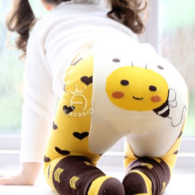 0-3T Girls Boys Baby Tights+Short Cotton Cartoon Tights Kids Spring Pantyhose Baby Girl Children's Clothing: bee / 12M