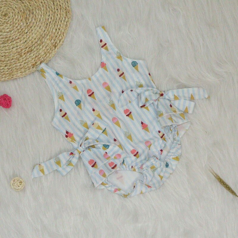 Baby freundlicher Mädchen Badeanzug Bogen Bikini Badeanzug Strand Bademode