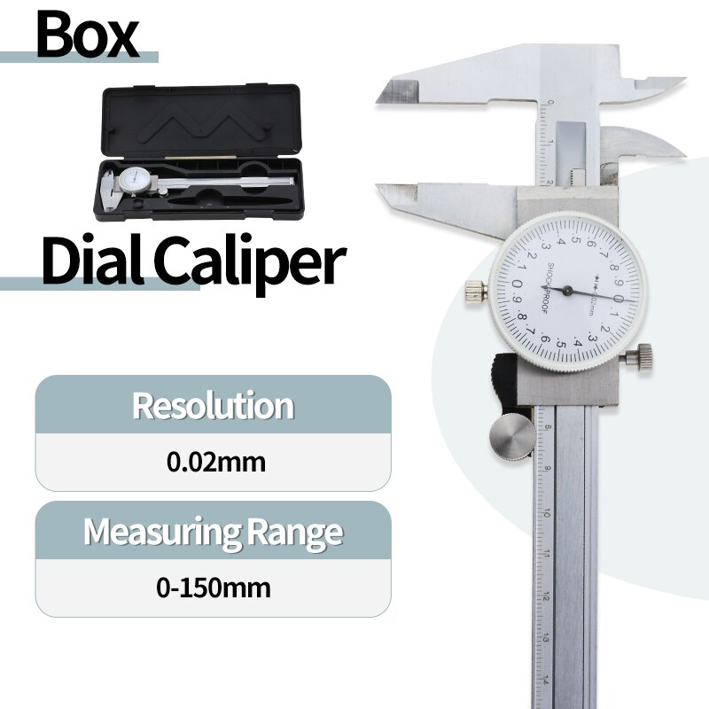 IP54 Digital Caliper Metal Gauge Digital Micrometer Stainless Steel Digital Pachymeter Vernier Calipers Depth Measuring Tools: Box Dial Caliper