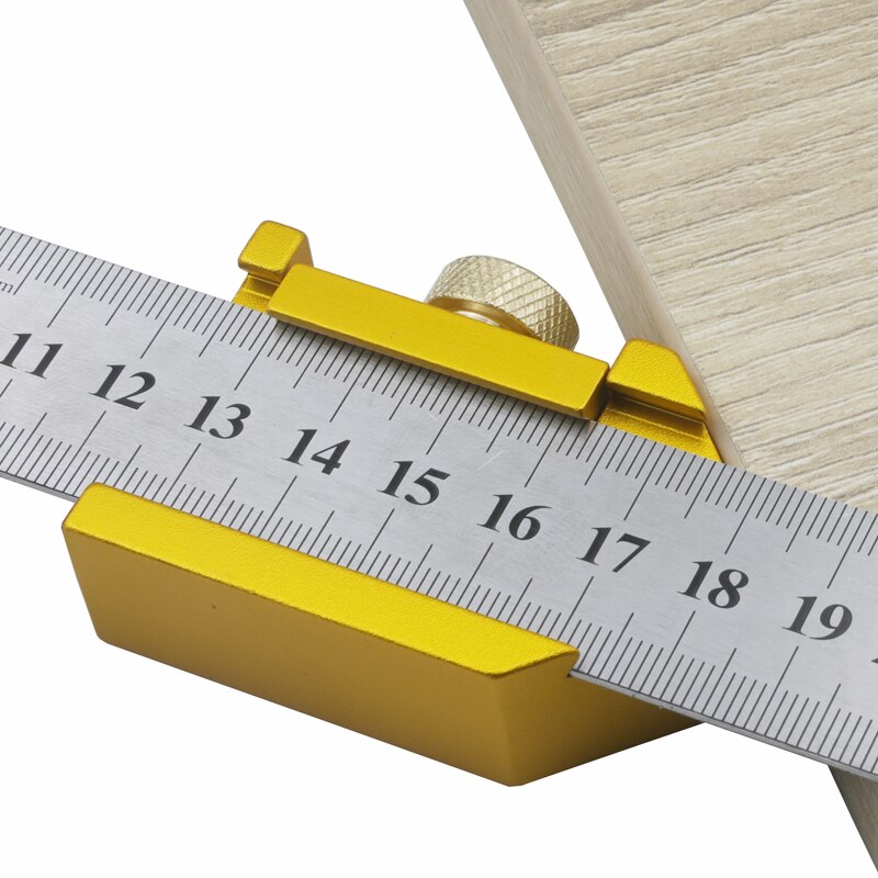 Angle Scribe Aluminum Alloy 45 Degrees Angle Line Caliber Ruler Carpenter Locator Ruler Block Gauge Woodworking Tools