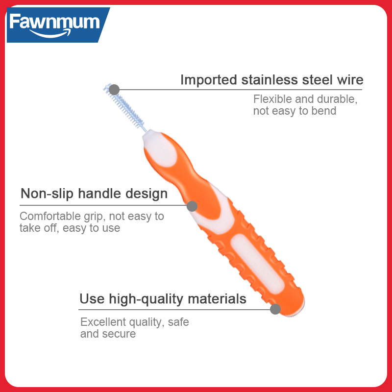 Fawnmum 2x10Pcs Interdental brush Oral Care Toothpick Dental Clean Teeth gap Teeth Orthodontic I shape Tooth Brush Product