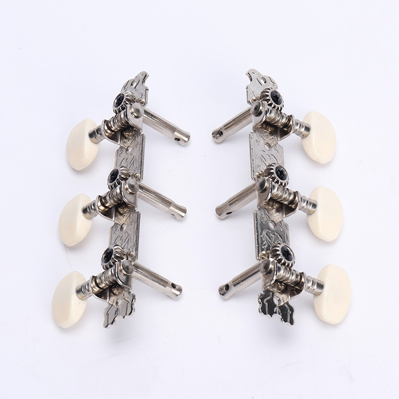 Guitarstrengstemmersæt, klassisk guitarstemmer, akustisk guitarstemmerknapper, udskiftning, triple strenget guitarstemmer