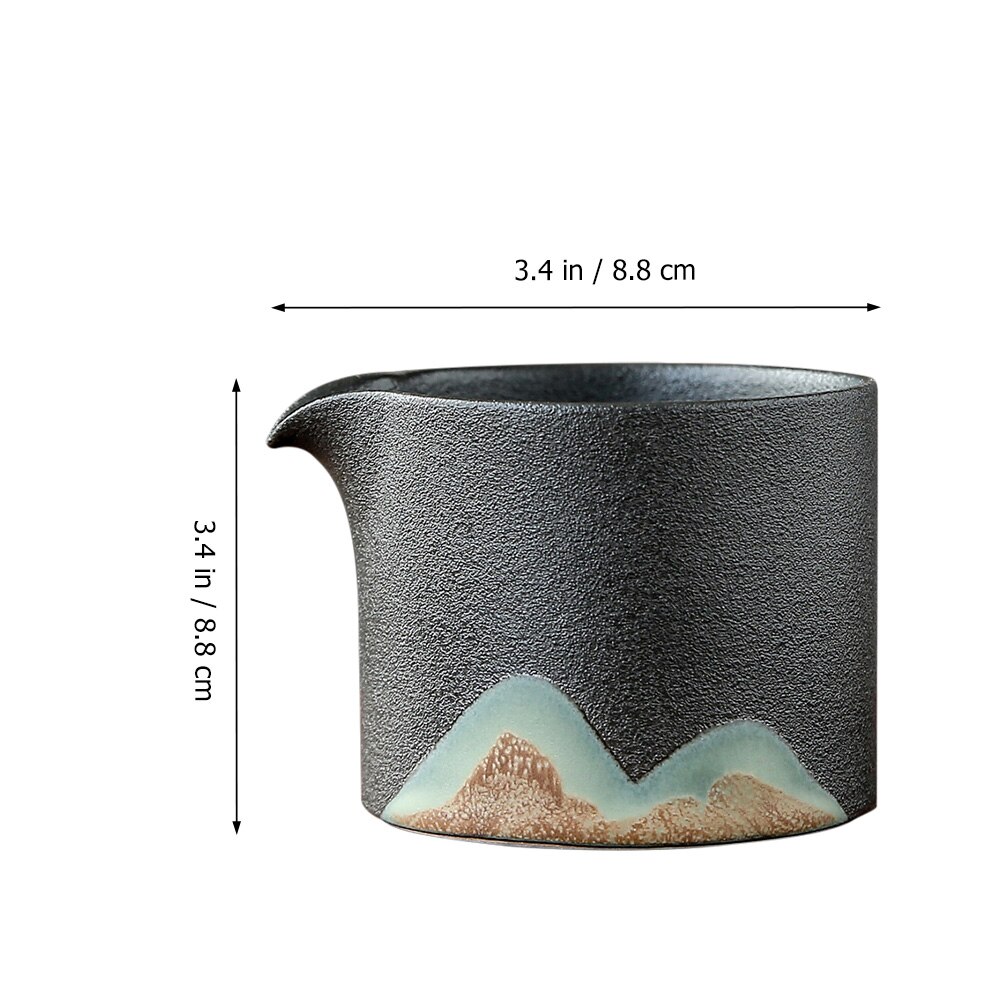 1Pc Japanse Stijl Keramische Thee Pitcher Praktische Thuis Thee Dispenser Grof Aardewerk Thee Set