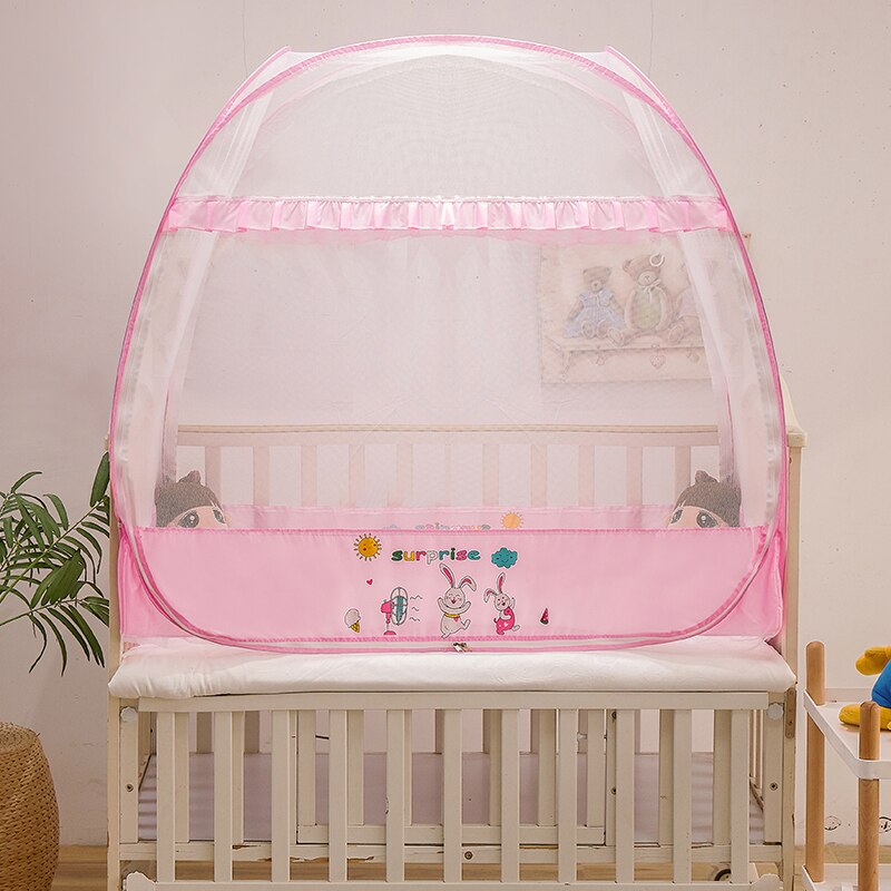 Babyinner Klamboe U N Dubbele Deur Mosquito Bar Opvouwbare Mongoolse Yurt Mosquito Gordijn Anti Mosquito Bed Tent: Pink Rabbit120 65103