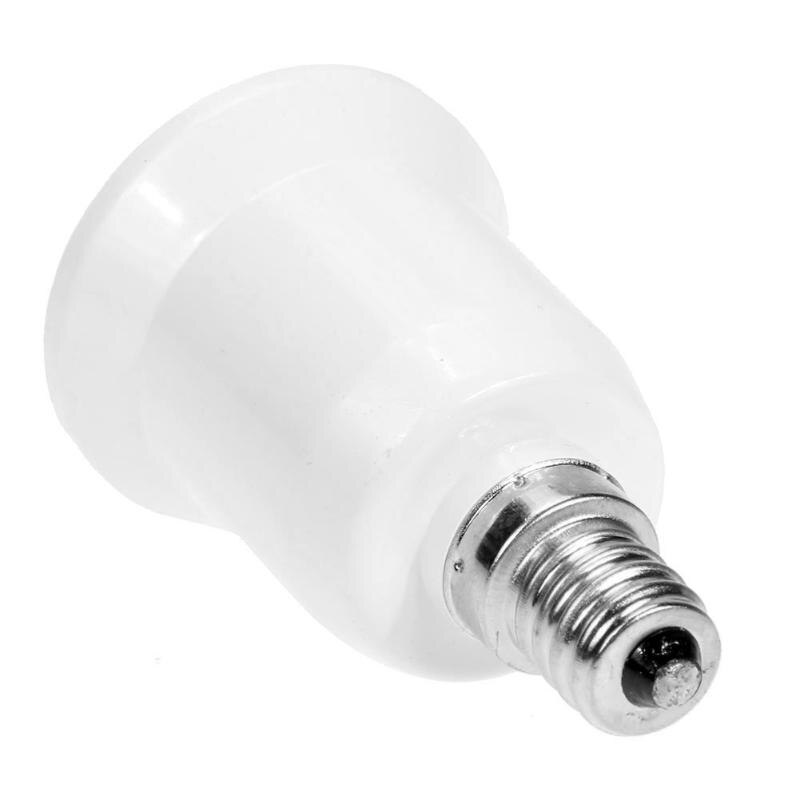 Feuerfeste Kunststoff Konverter E14 Zu E27 Adapter Wandlung Sockel Glühbirne Adapter Lampe Halfter Material Buchse 1PC