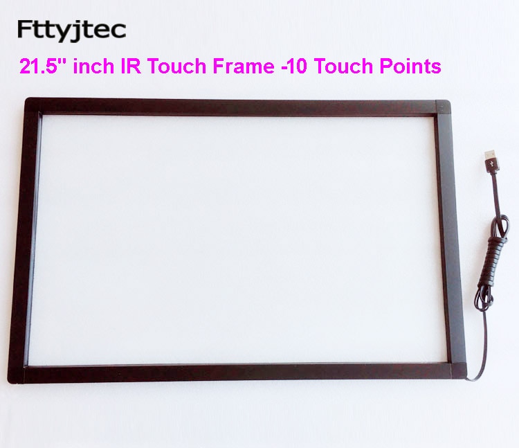 Fttyjtec 21.5 Inch Infrarood Multi Touch Screen Overlay Echt 10 Punten Multi Touch Screen Panel 21 &quot;Ir Touch Screen frame