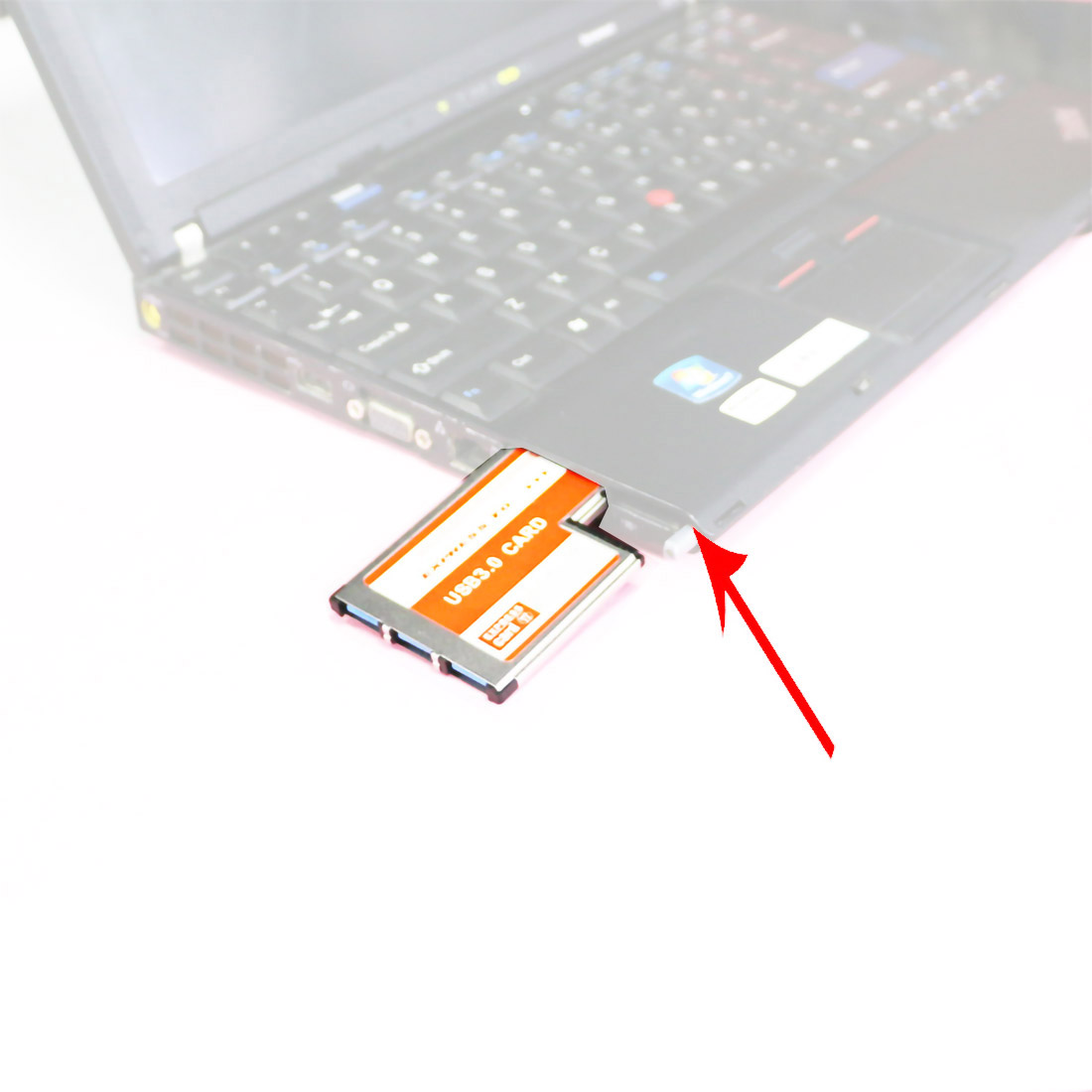 3 Ports USB 3.0 to Expresscard 54mm Express Card Hidden Inside USB3.0 Expansion Adapter Converter for PCMCIA Laptop Notebook
