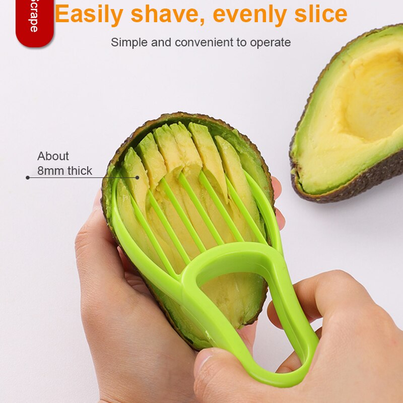 3 In 1 Avocado Slicer with fork Shea Corer Butter Fruit Peeler Cutter Pulp Separator Fruit slicer Kitchen Gadgets