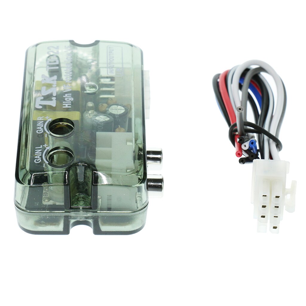 Car Audio REM Subwoofer High To Low Level Output Converter w/ Adapter Wire