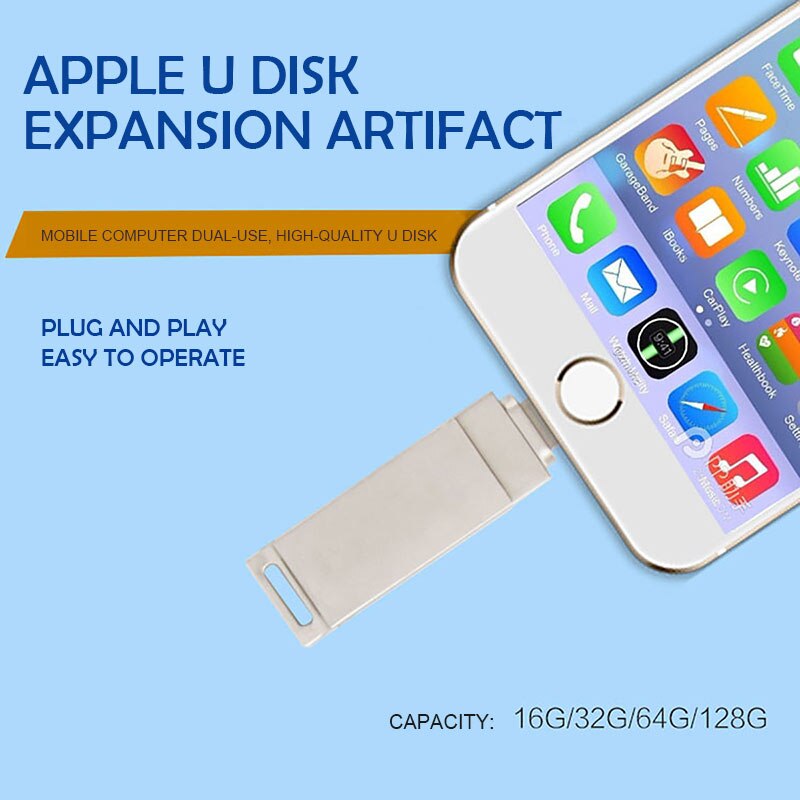 Hoge Snelheid Roterende U Schijf Is Geschikt Voor Apple Iphone Multi Interface Twee In Een
