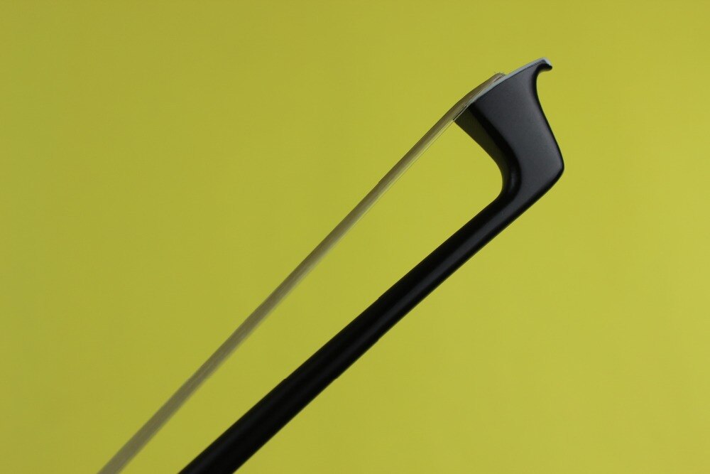 Archet de violon 4/4 en fibre de carbone noir, 1 pièce, bon équilibre, solide, pièces de violon