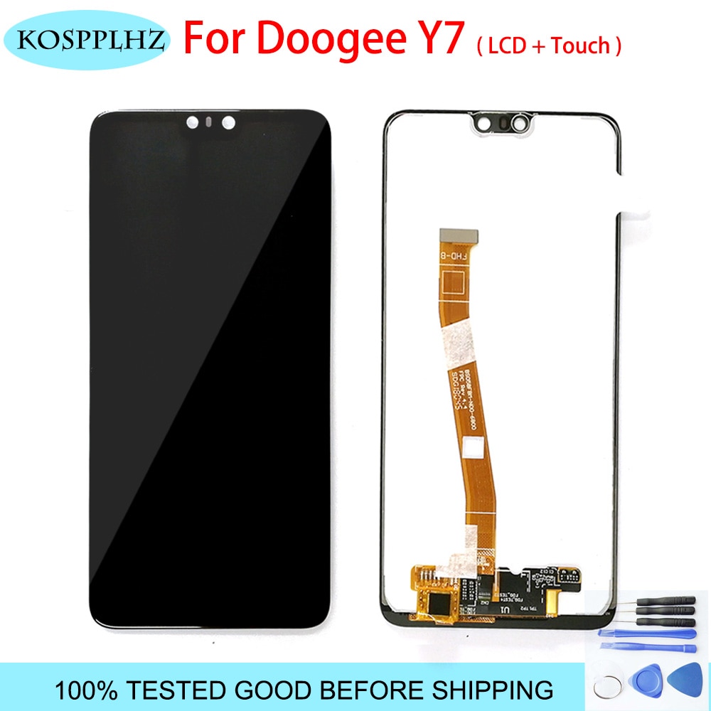 5.84 pouce pour Doogee N10 Y7 écran LCD + 1080x2280 écran tactile numériseur panneau assemblage remplacement Doogee N 10 + outils + adhésif